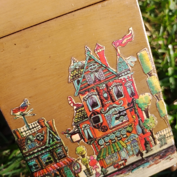 '60s, '70s vintage lunch box style metal bag handbag - Picture 6 of 9